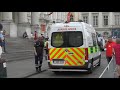 3x nieuwe ziekenwagen rode kruis belgië met spoed door brussel 982