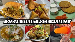 Dadar Street Food | Mumbai | Missal, Thalipeeth, Vadapav, Samosa, Lassi \u0026 More #mumbai #streetfood