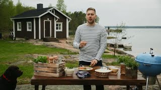 Juustoisen tabouleh-salaatin valmistaminen - Kokki, Koira ja Koskenlaskija