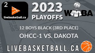 2023 WMBA Spring League- 12 Boys Black- OHCC-1 vs. Dakota