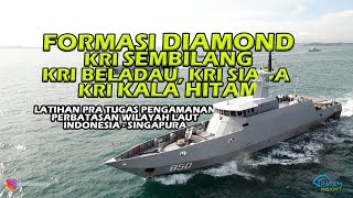 LATIHAN PRATUGAS OPERASI PENGAMANAN PERBATASAN INDONESIA - SINGAPURA Drone View