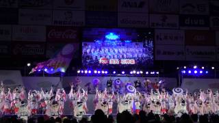 [4K] 濱長花神楽　高知よさこい祭り2015前夜祭