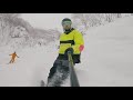 epic powder day in japan