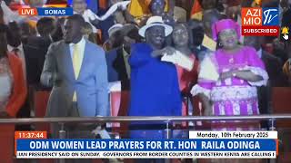 Raila, Mama Ida, Sakaja and Gladys Wanga ARRIVE at Bomas for prayers ahead of AUC elections