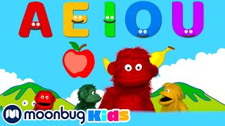 Learn ABC Phonics! Ring A Tangs! Apples and Bananas | 123 Moonbug Kids | Fun Cartoons | Rhymes