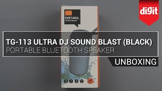 TG 113 Ultra DJ Sound Blast Bluetooth Speaker Unboxing