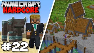 I Built A HUGE FISHING VILLAGE & I Almost DIED! - Minecraft 1.18 Hardcore (#22)
