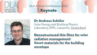 Nanostructured thin films for solar radiation management | DLA Annual Conference 2022