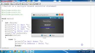 Switch In C Programming with Character and Integer