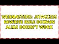 Webmasters: .htaccess rewrite rule domain alias doesn't work