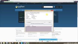 Installing python on windows