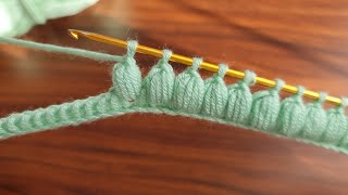 Wow !! Super Easy Tunisian Knitting - How to make Tunisian Crochet Knitting Model