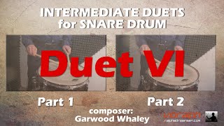 Intermediate duets for snare drum - Duet 6