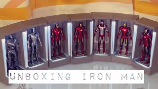 (Hot Toys)Unboxing Iron Man~ MMSC012 IRON MAN 3 HALL OF ARMOR MINIATURE COLLECTIBLE SET #shorts#iron