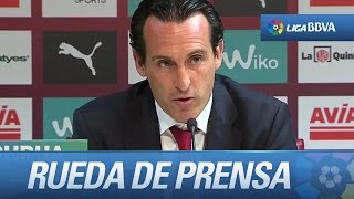 Rueda de prensa de Unai Emery tras el SD Eibar (1-1) Sevilla FC