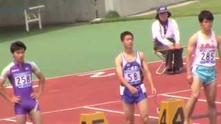 大嶋健太10秒45(-0.8) /  2015関東高校陸上 南関東男子 100m 準決勝 2組