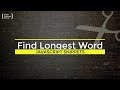 How to find the longest word in a String with JavaScript