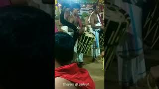 Theyyam @ calicut chenda Melam Moothoran kavu bagavathi Temple karuvissery