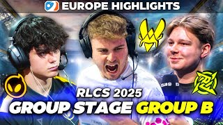 WHO MAKES THE FIRST RLCS MAIN EVENT?!| HIGHLIGHTS | GROUP STAGE EUROPE! | Group B RLCS 2025