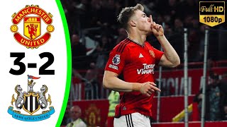Manchester United vs Newcastle 3-2 Goals & Highlights 2024
