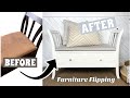 TRASH TO TREASURE | Diy Bench Flip | Furniture Flip By Sarah