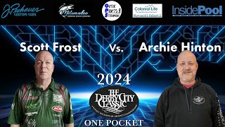 2024  Derby City Classic   One Pocket Scott Frost vs Archie Hinton