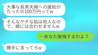 結婚式の費用を100万円援助してくれた姑に感謝しない長男の嫁が、引っ越し先を教えない。「他人には娘を会わせない」と言って、絶縁を選んだ結果。