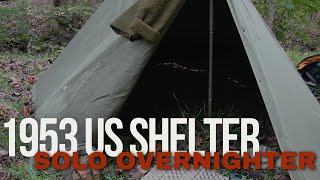 1953 US Military Half Shelters Solo Overnighter