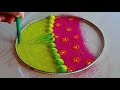 #1832 Sankranthi muggulu | satisfying video | pongal kolam | sand art