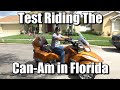 Riding A Can-Am Spyder RT S Limited in Florida 2022