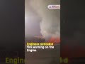 SpiceJet aircraft catches fire at Delhi airport during maintenance work #Shorts