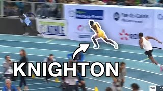 Erriyon Knighton first indoor race ever (200m lievin)