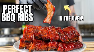 The Secret to PERFECT Ribs in the OVEN (Juicy and Delicious Oven Baked BBQ Ribs Recipe)