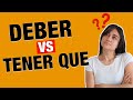 Différence entre DEBER - TENER QUE - HAY QUE en espagnol  🤯  | #coursdespagnol