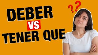 Différence entre DEBER - TENER QUE - HAY QUE en espagnol  🤯  | #coursdespagnol