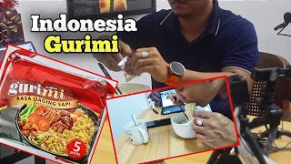 Mumbang Mee Maggi Dari Indonesia / GuriMi Rasa Daging Sapi