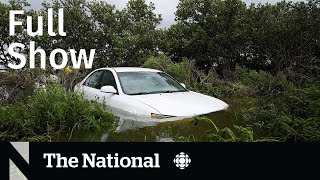 CBC News: The National | Hurricane Idalia, Gas prices soar, Bee rescue