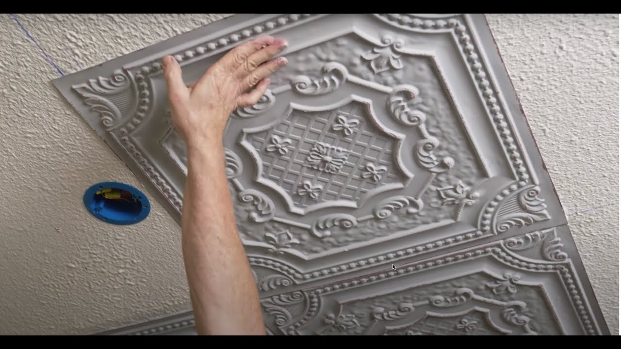 How To Install Ceiling Tiles Over Popcorn Shelly Lighting