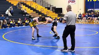 Raef Braman vs. Higginsville wins by cradle pin 01.23.24