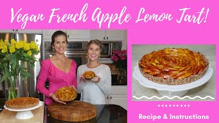 DELIGHTFUL Vegan French Apple Lemon Tart | Recipe + Instructions