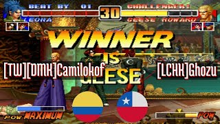 FT10 @kof96: [TW][DMK]Camilokof (CO) vs [LCHK]Ghozu (CL) [King of Fighters 96 Fightcade] Mar 11