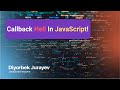 CALLBACK HELL IN JAVASCRIPT!