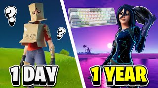 My 1 YEAR Keyboard \u0026 Mouse Progression + TIPS Fortnite!!!