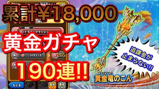 【星ドラ】追加40連！累計190連！！黄金竜のこん狙い！！【アナゴ マスオ 声真似】