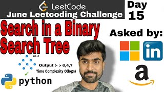 Search in a binary search tree - Microsoft interview question | leetcode #700 | Binary Search Tree |