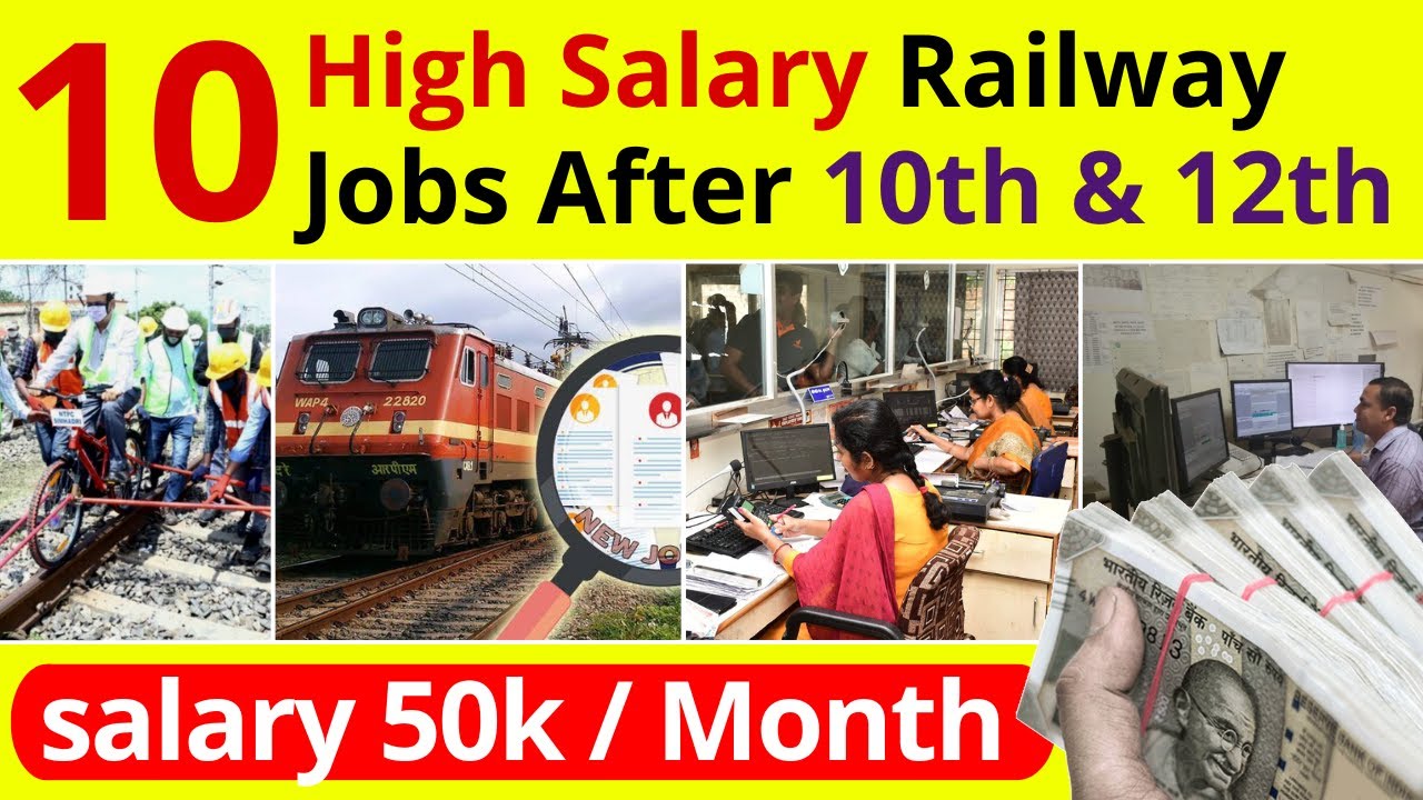 Top 10 High Salary Railway Recruitment After 10th & 12th || Railway ...