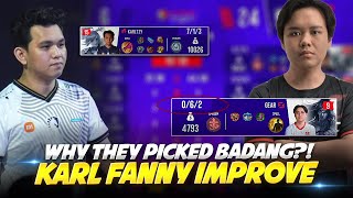 Karltzy FANNY IMPROVE!? WHY RSG SG picked BADANG against TLPH!?