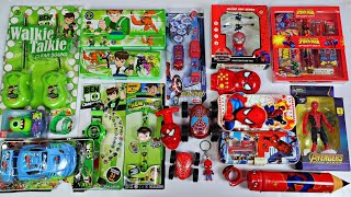 Ultimate Collection of Spider-Man & Ben 10 toys Drone, Walkie Talkie, Rc Car, Project watch, Spinner