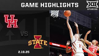 Houston vs. Iowa State Game Highlights | 2024-25 Big 12 Women’s Basketball