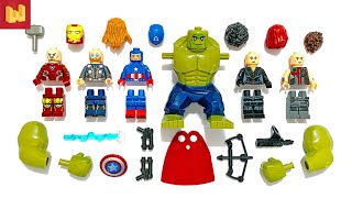 LEGO The Avengers Set | Iron Man | Thor | Captain America| Hulk | Black Widow | Hawkeye